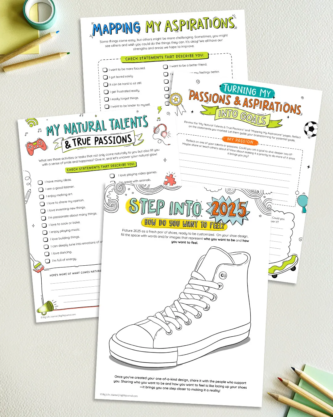 2025 New Year Kit Bundle PDF (ages 4-10 and 11 )
