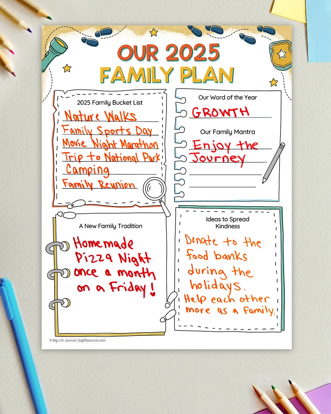2025 New Year Kit Bundle PDF (ages 4-10 and 11 )