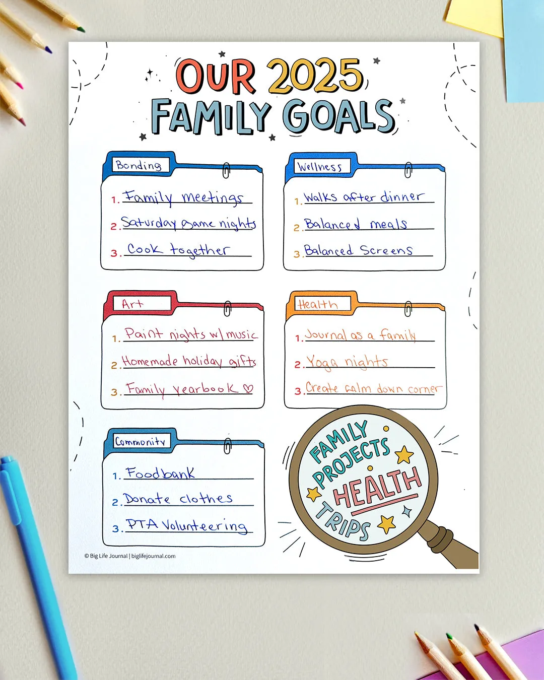 2025 New Year Kit Bundle PDF (ages 4-10 and 11 )