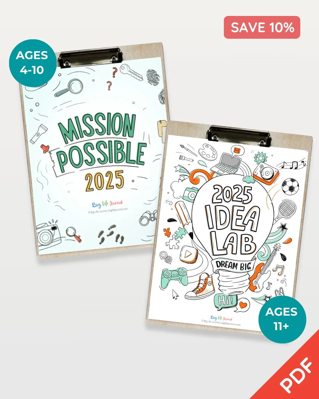 2025 New Year Kit Bundle PDF (ages 4-10 and 11 )