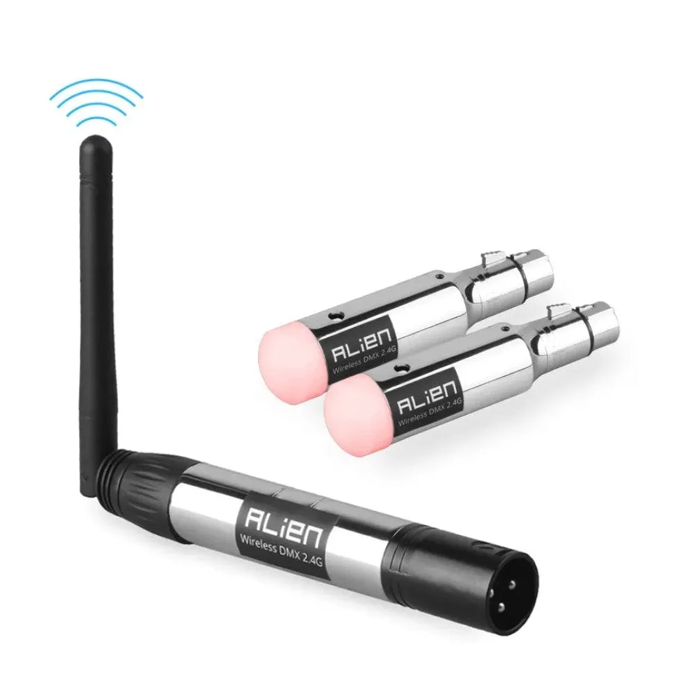 2.4g Ism Dmx512 Dfi Controller Rechargeable Wireless Receiver Built-in Battery Transmitter 3 Pin Xlr for Dmx Stage Lights