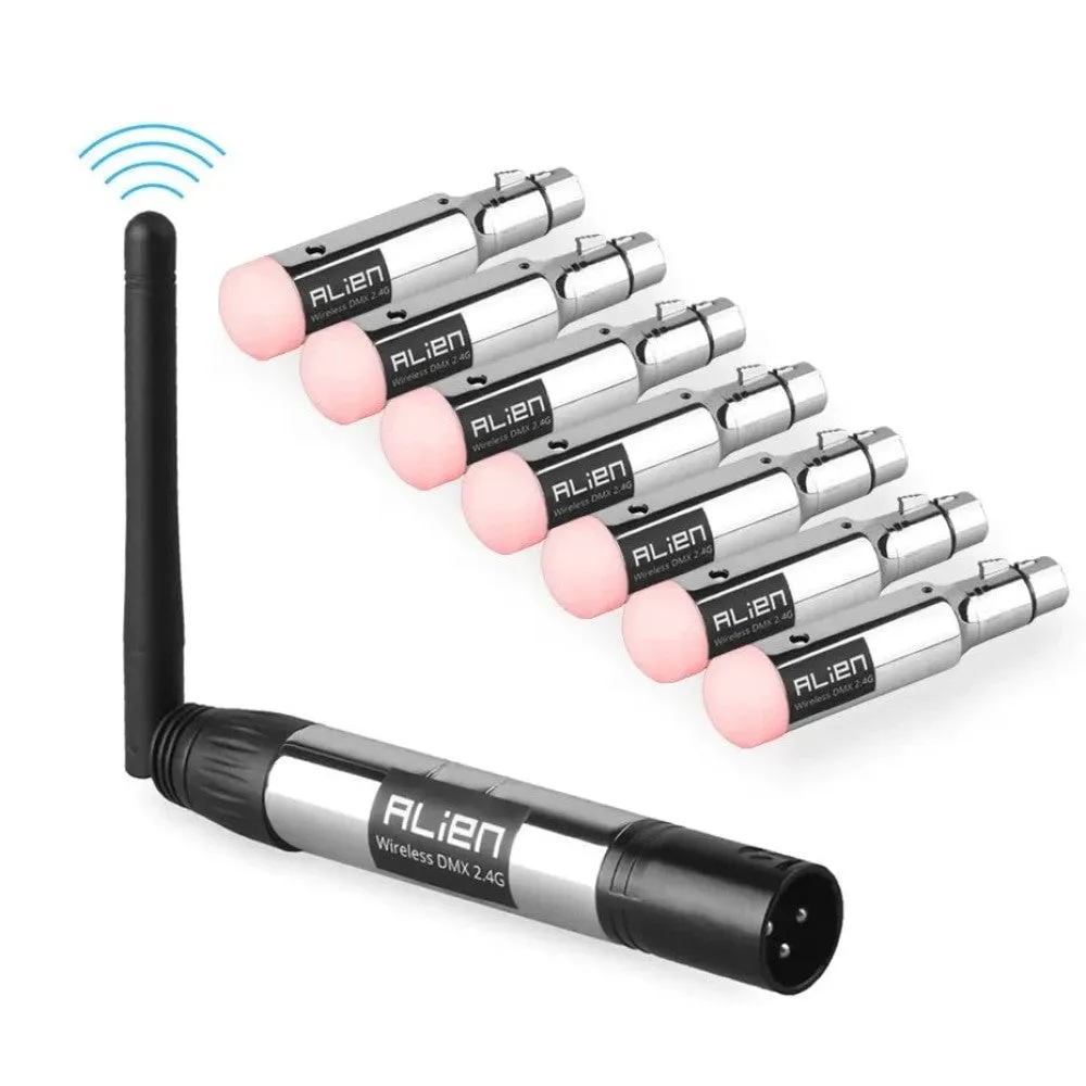 2.4g Ism Dmx512 Dfi Controller Rechargeable Wireless Receiver Built-in Battery Transmitter 3 Pin Xlr for Dmx Stage Lights