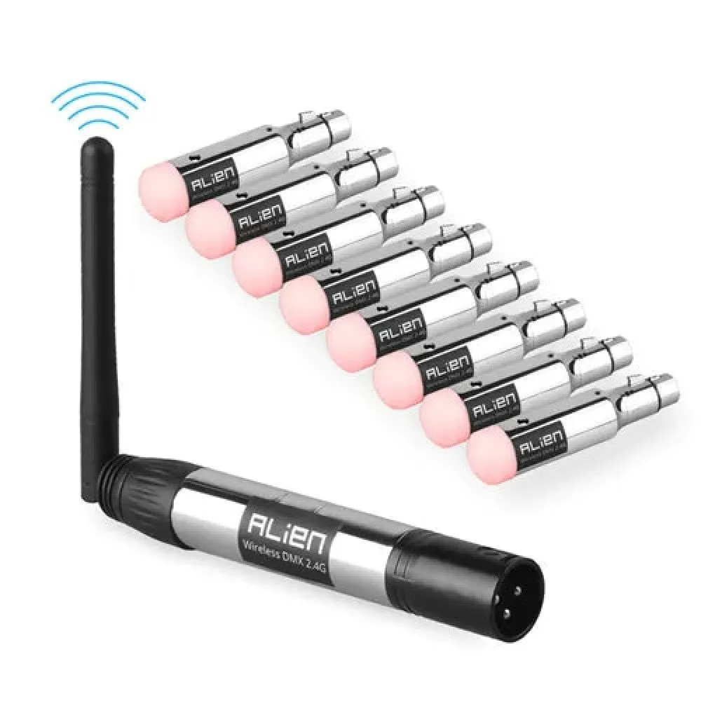 2.4g Ism Dmx512 Dfi Controller Rechargeable Wireless Receiver Built-in Battery Transmitter 3 Pin Xlr for Dmx Stage Lights