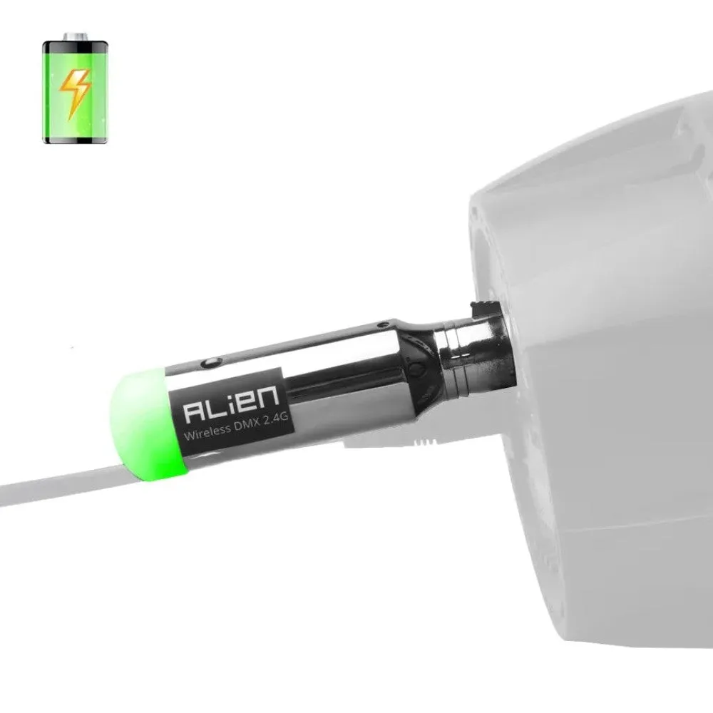 2.4g Ism Dmx512 Dfi Controller Rechargeable Wireless Receiver Built-in Battery Transmitter 3 Pin Xlr for Dmx Stage Lights