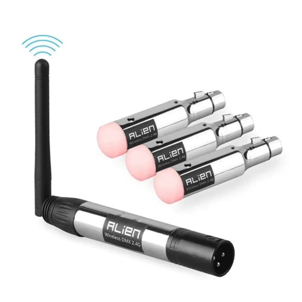 2.4g Ism Dmx512 Dfi Controller Rechargeable Wireless Receiver Built-in Battery Transmitter 3 Pin Xlr for Dmx Stage Lights
