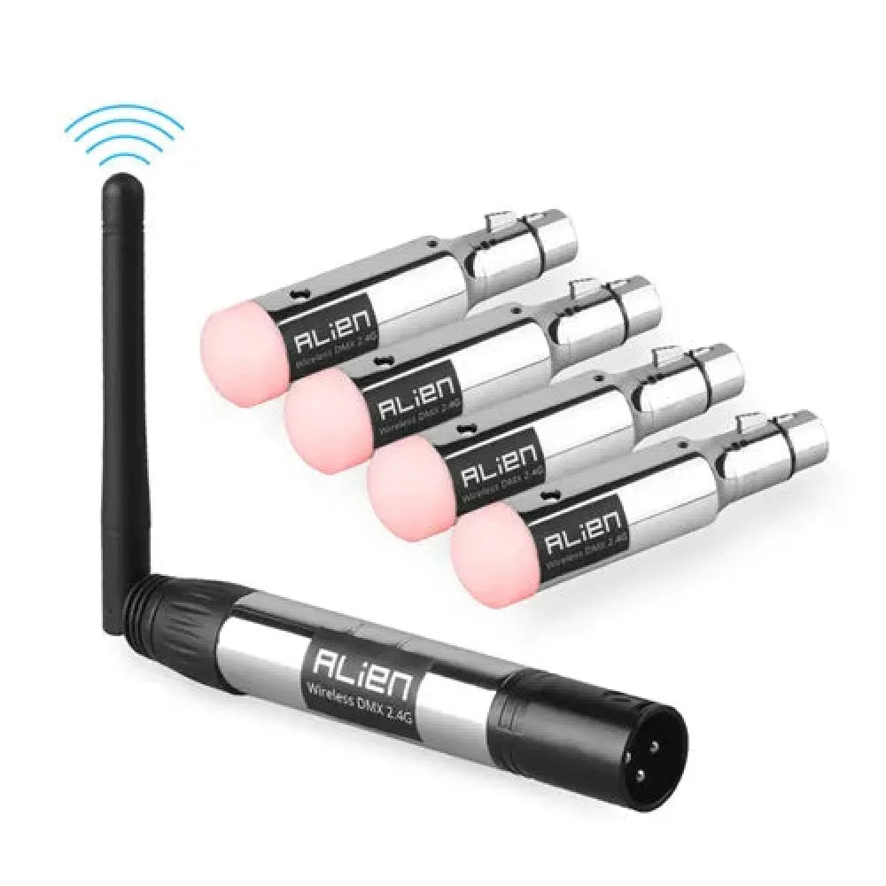 2.4g Ism Dmx512 Dfi Controller Rechargeable Wireless Receiver Built-in Battery Transmitter 3 Pin Xlr for Dmx Stage Lights