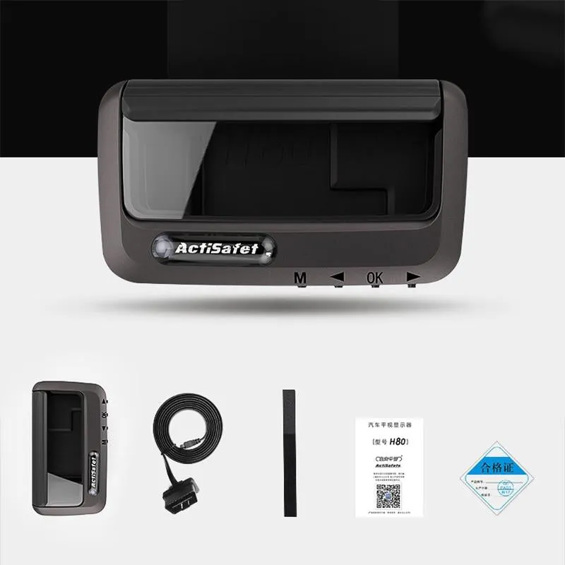 3.2 Inch Obd Hud Head Up Display For Car Engine Failure Water Temperature & Voltage Alarm