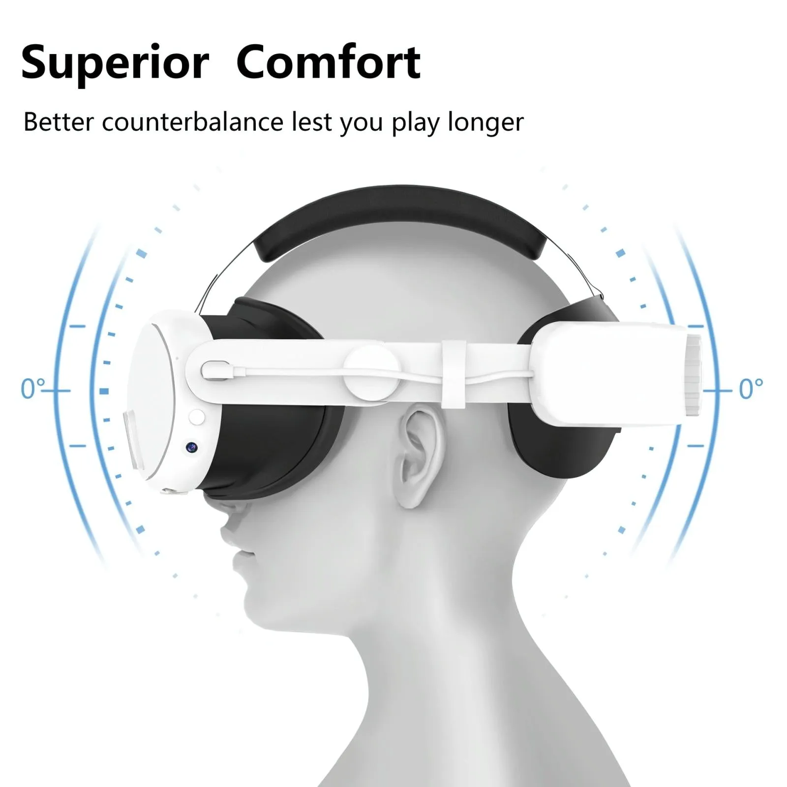 6000mah Rechargeable Headband for Meta Quest 3