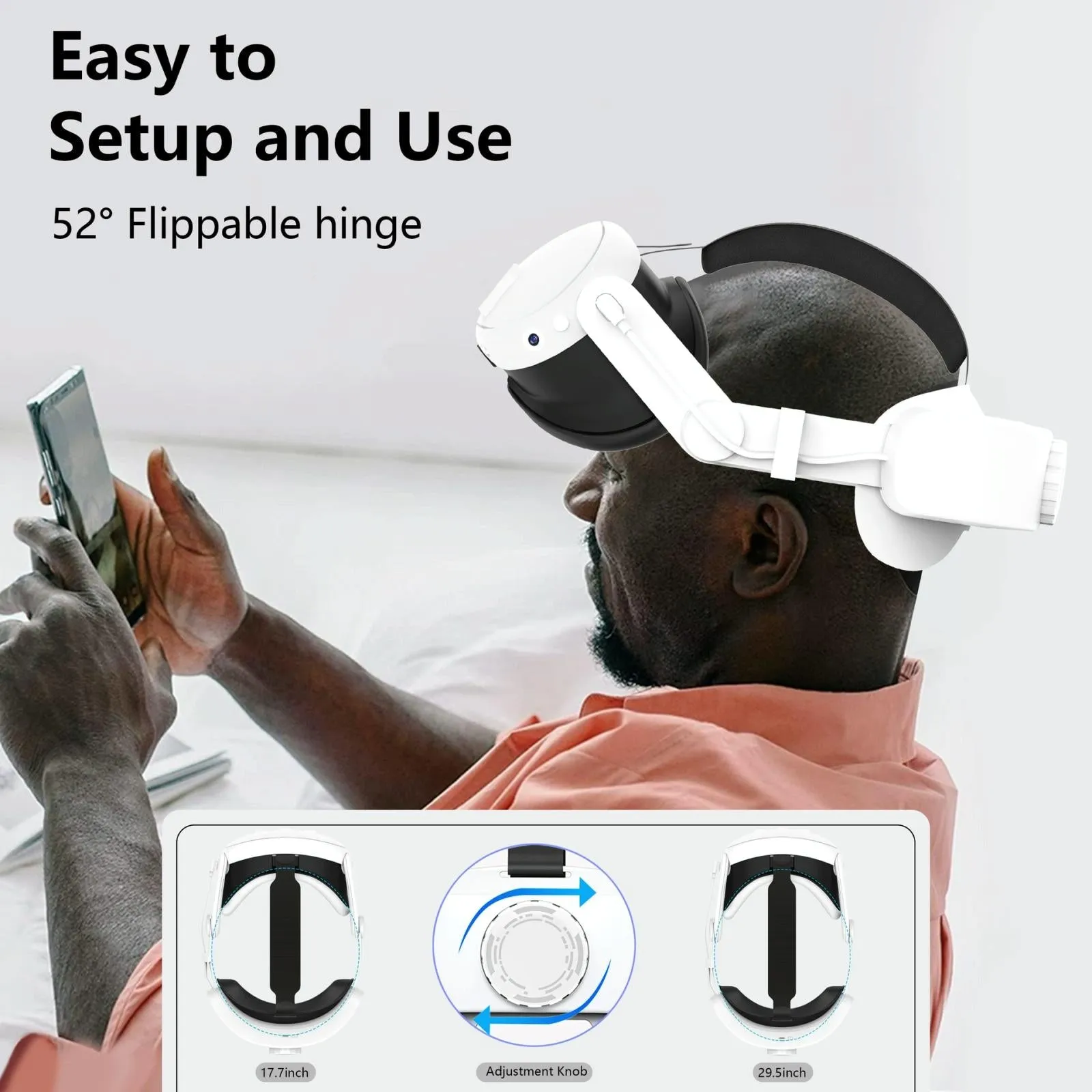 6000mah Rechargeable Headband for Meta Quest 3