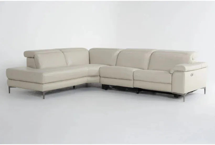Bennett Leather 2 Piece Reclining Sectional with Left Arm Facing Chaise by Couch.com