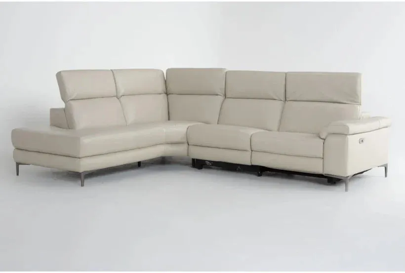 Bennett Leather 2 Piece Reclining Sectional with Left Arm Facing Chaise by Couch.com