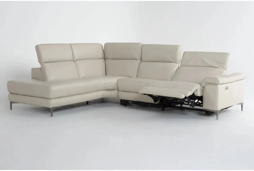 Bennett Leather 2 Piece Reclining Sectional with Left Arm Facing Chaise by Couch.com