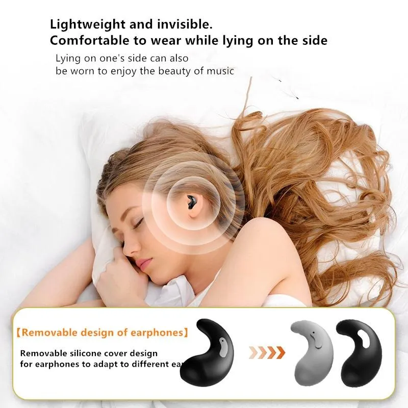 Bluetooth Earphones with Charging Case for Restful Sleep