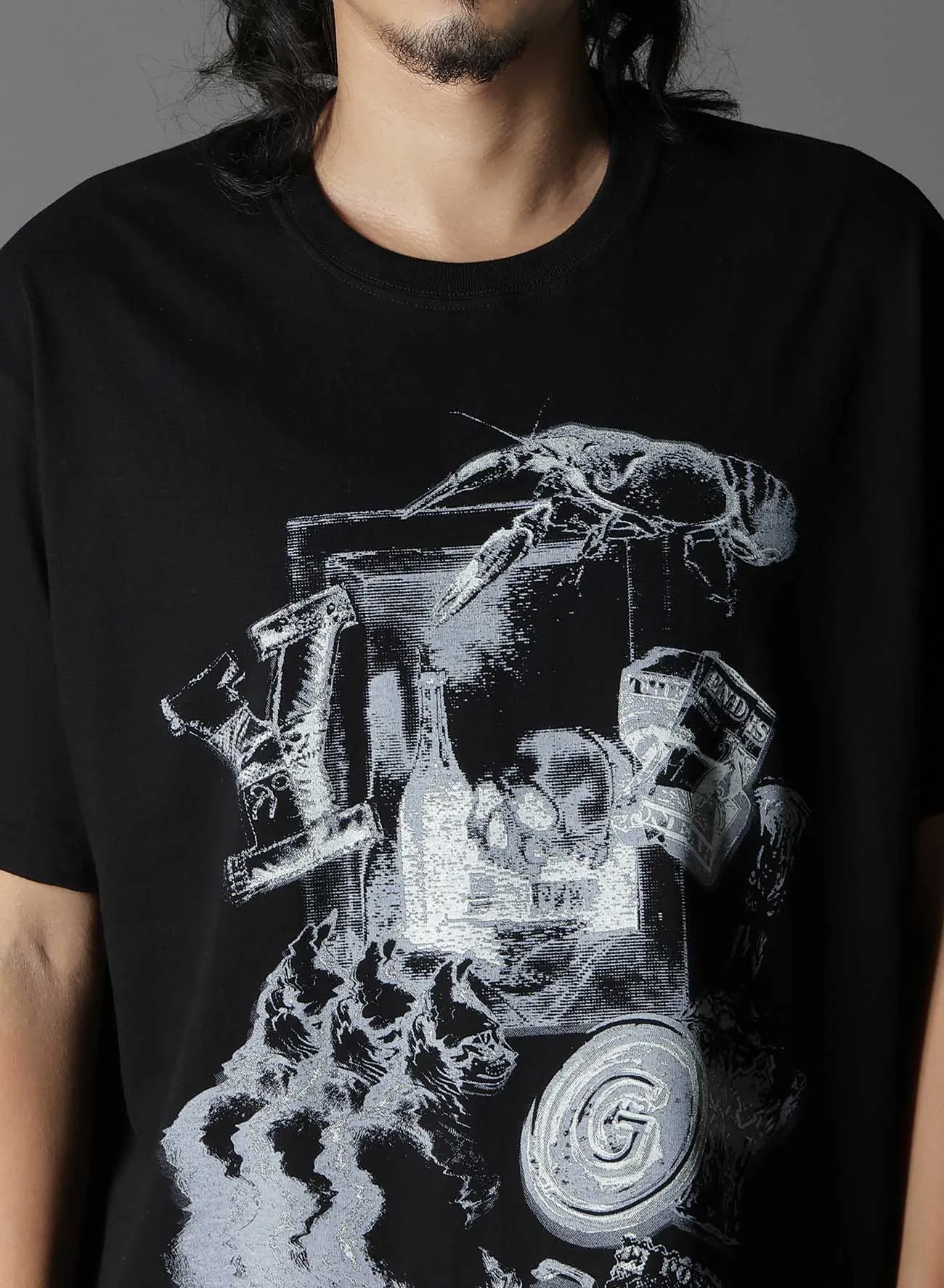 COTTON JERSEY CHAOS T-SHIRT