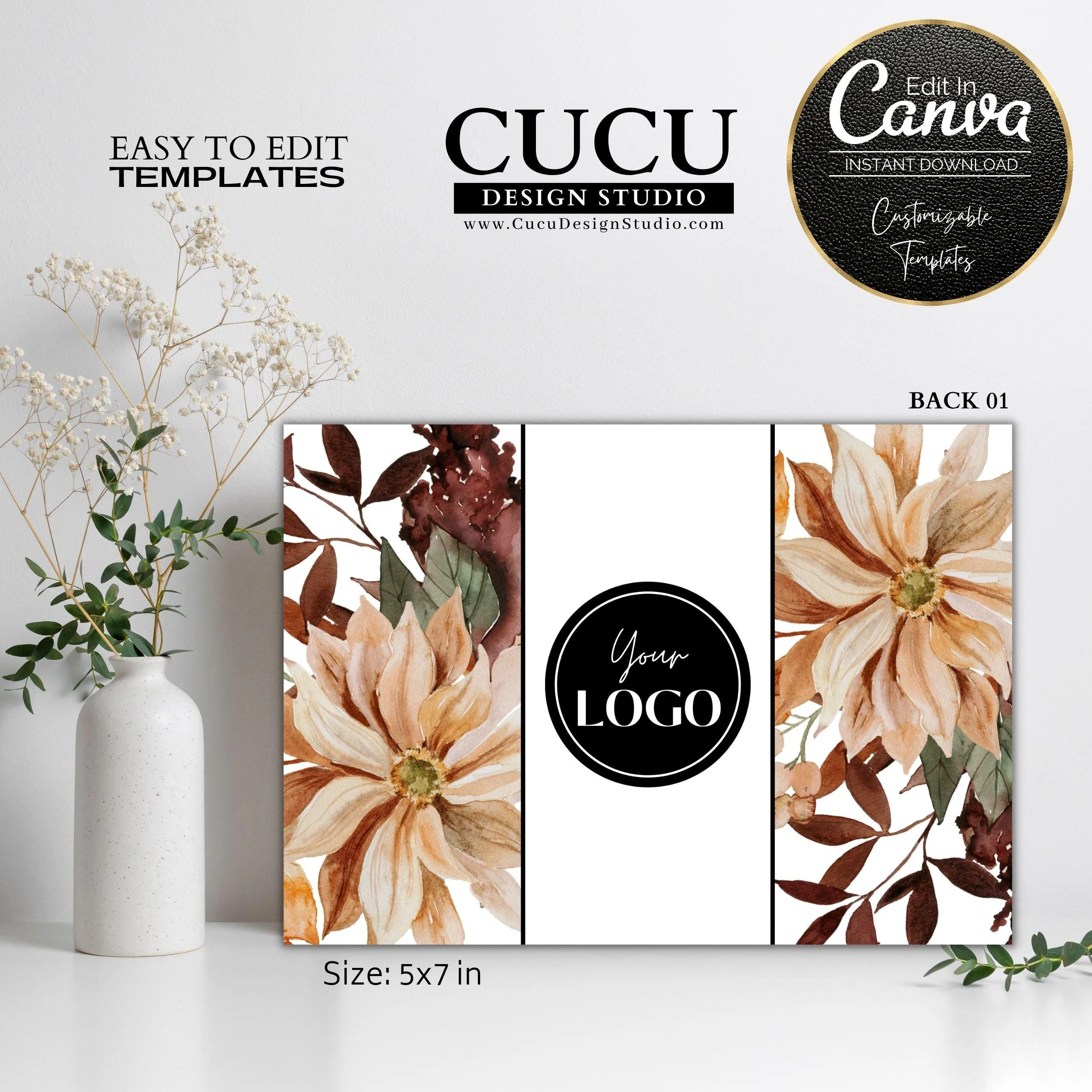Customizable Package Insert Thank You Card Template