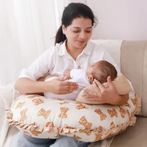 Fancy Fluff Organic Feeding Pillow   Support Pillow - Cuddle Bear