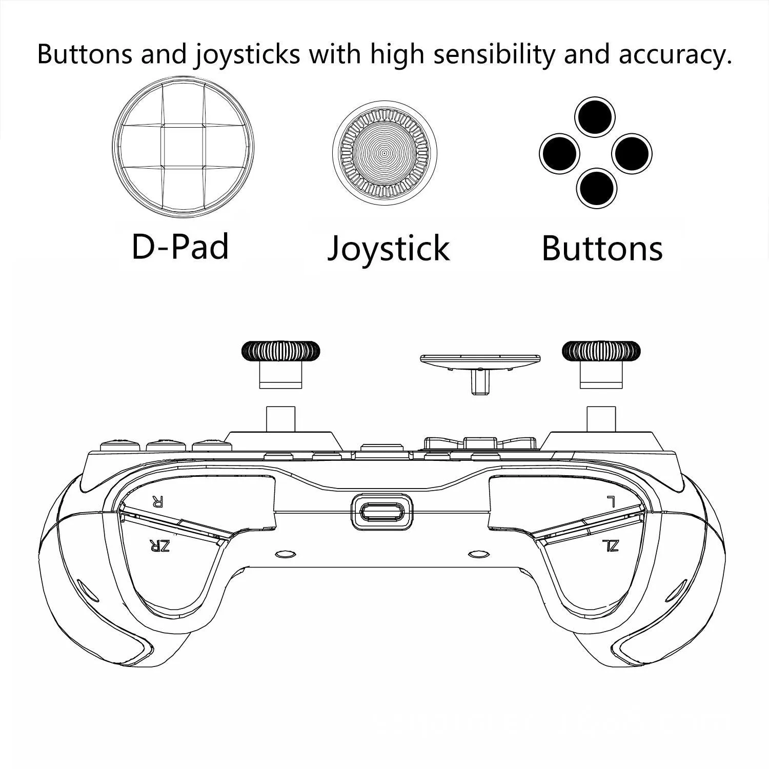 Gamepad for Switch Android Ios and Pc