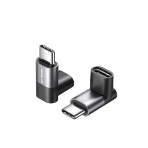JSAUX 90° USB-C to USB-C Right Angle Adapter (Grey) (DD0008)