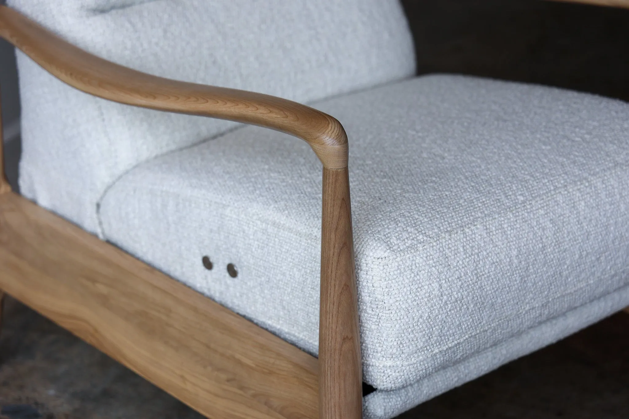 Magnolia Boucle Reclining Chair