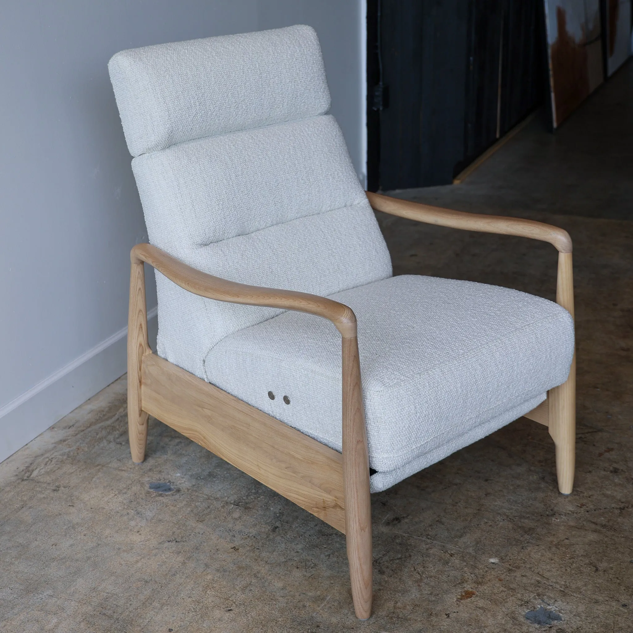 Magnolia Boucle Reclining Chair