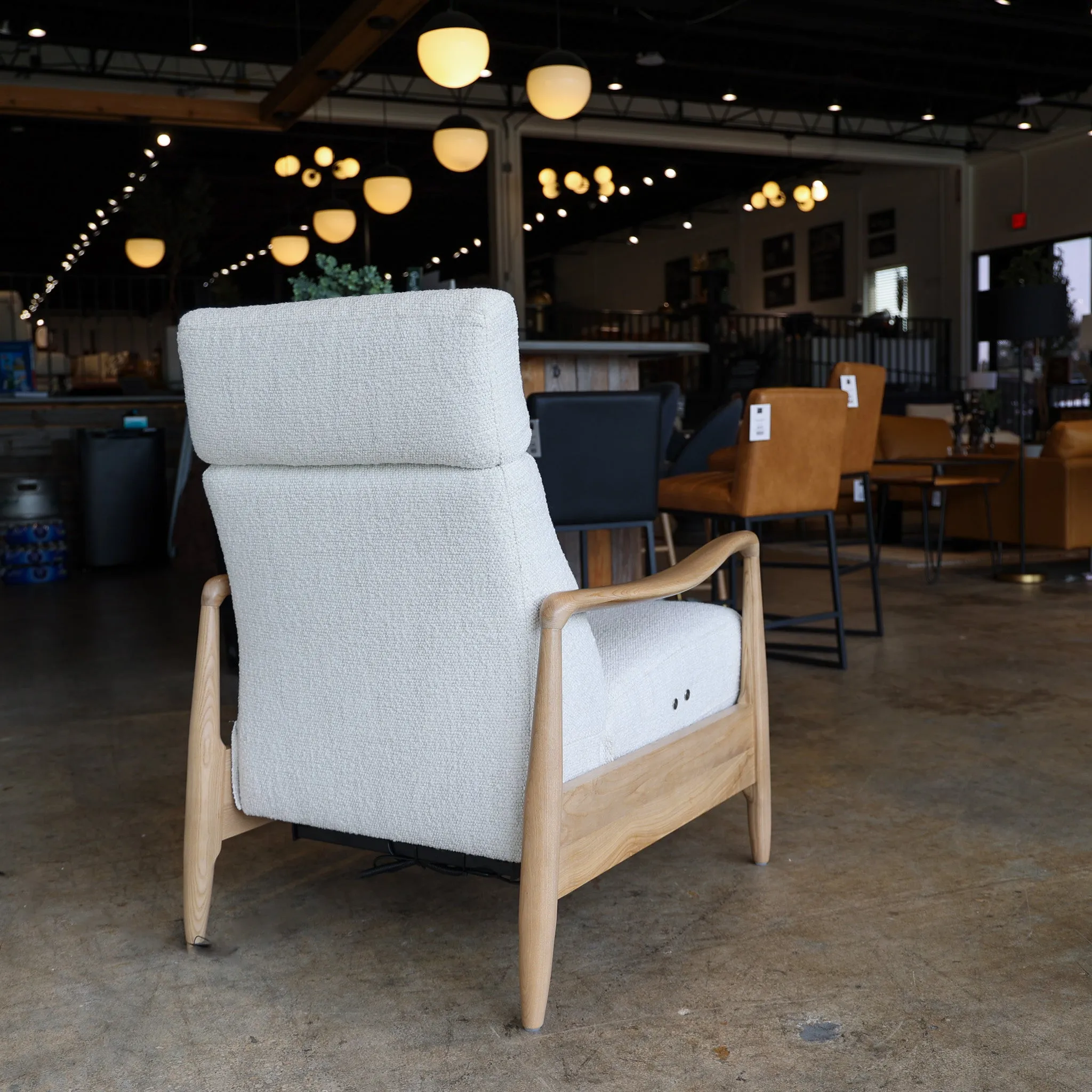 Magnolia Boucle Reclining Chair