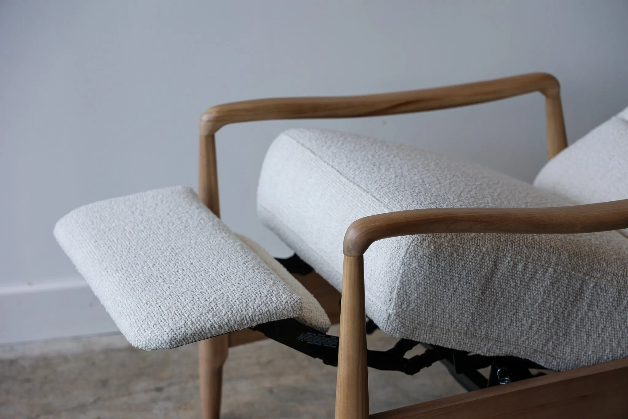 Magnolia Boucle Reclining Chair