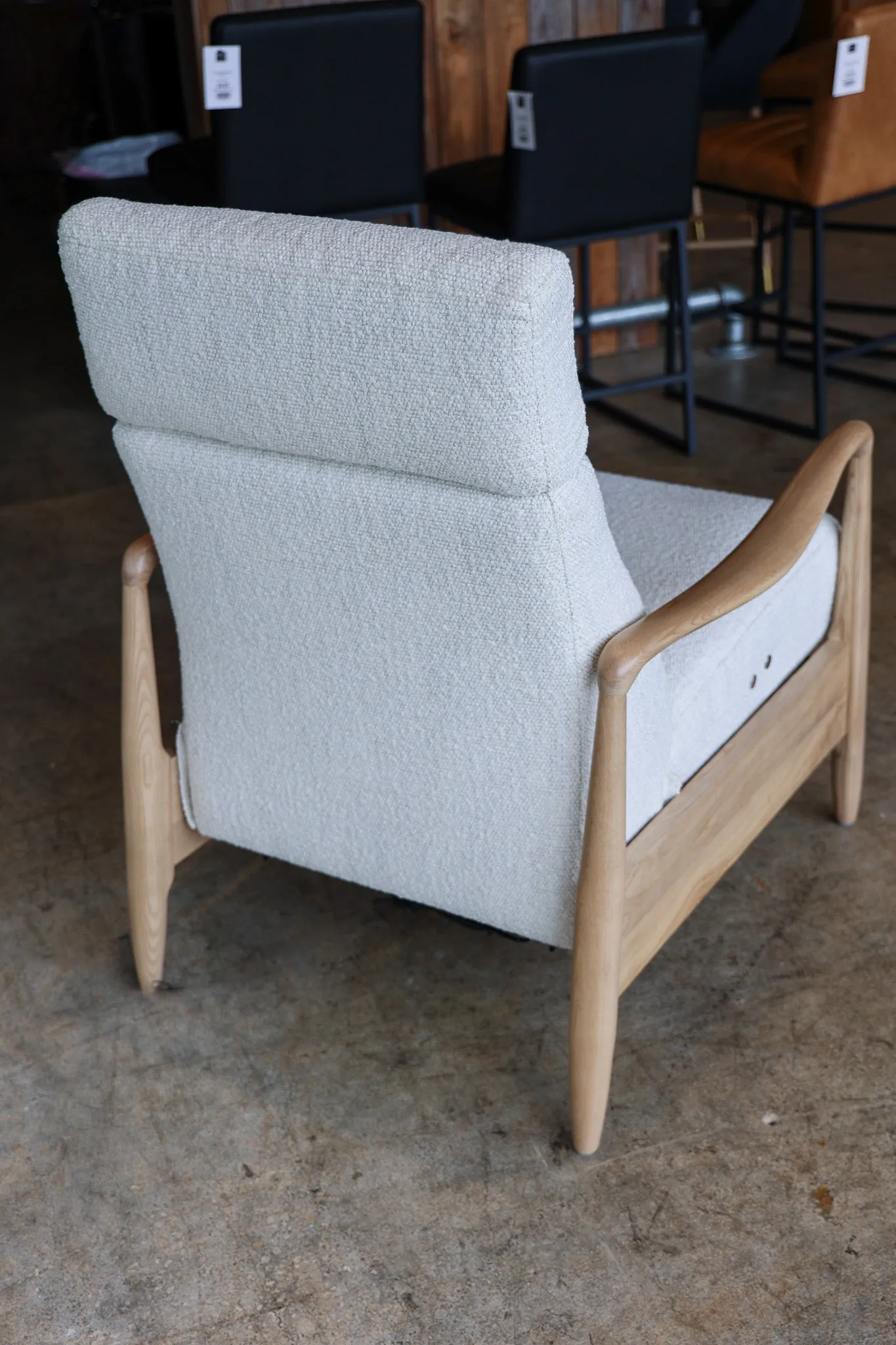 Magnolia Boucle Reclining Chair