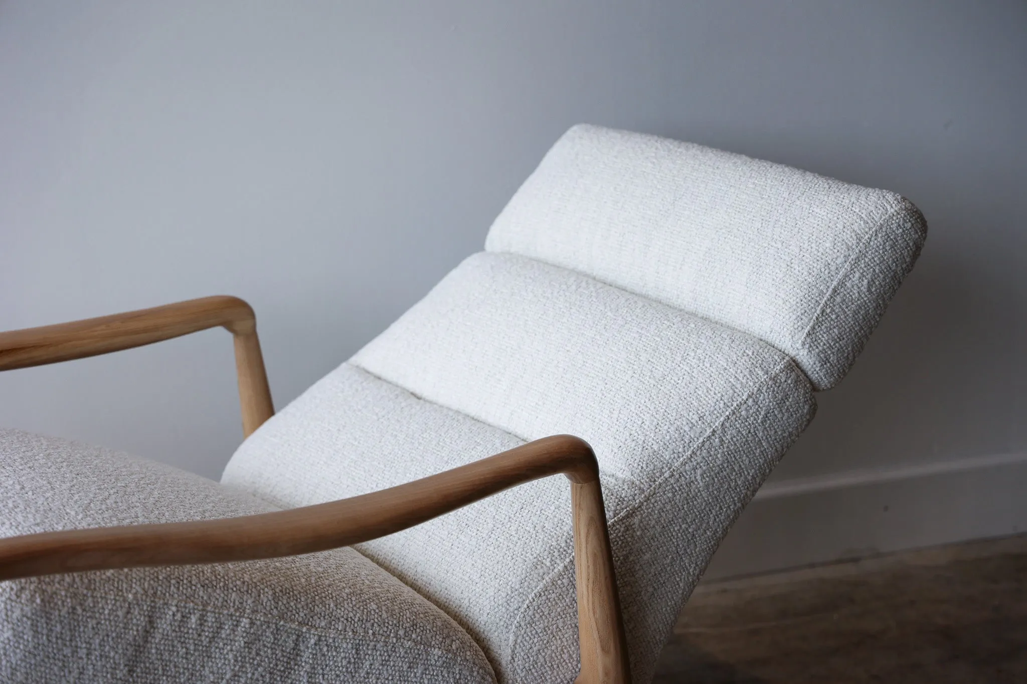 Magnolia Boucle Reclining Chair