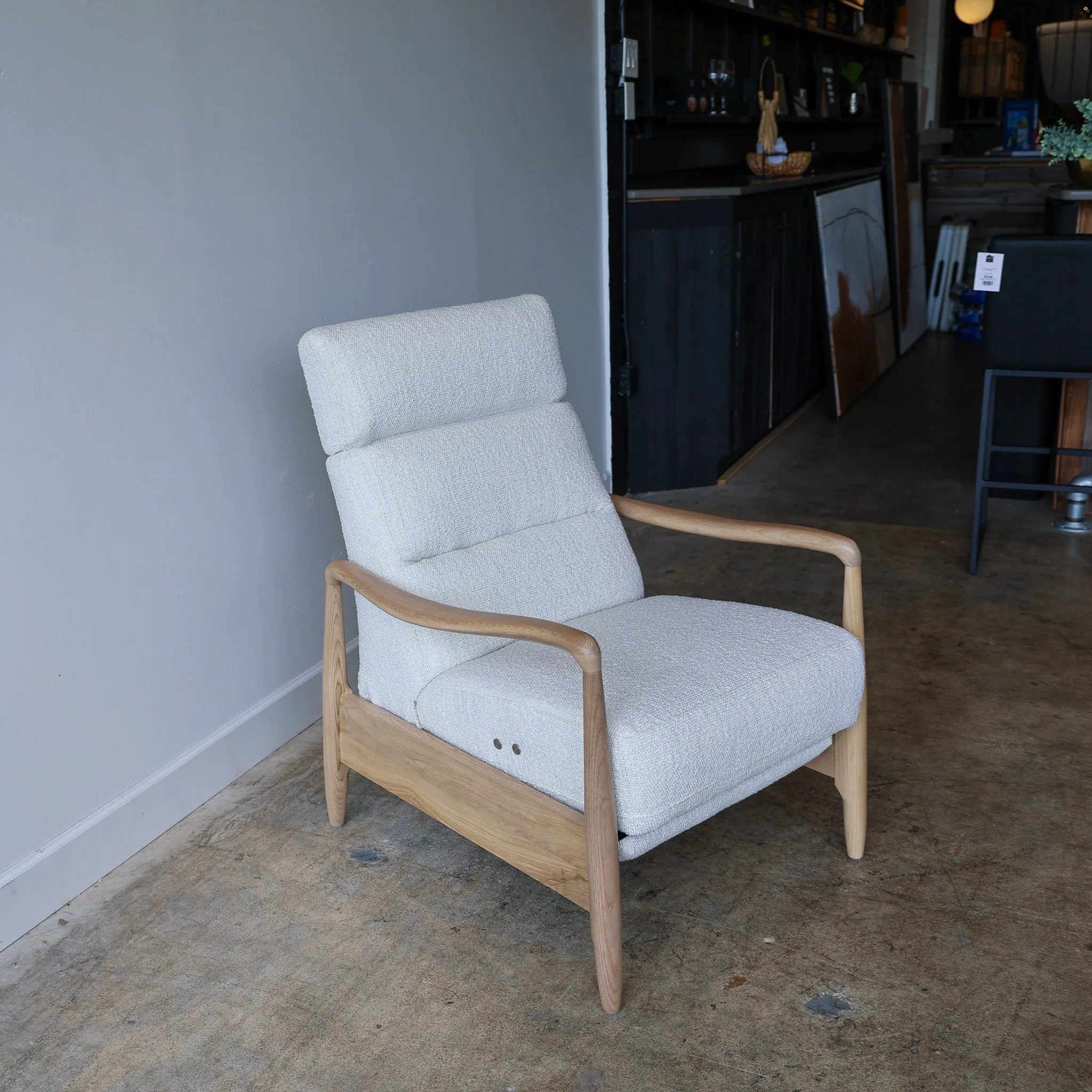 Magnolia Boucle Reclining Chair