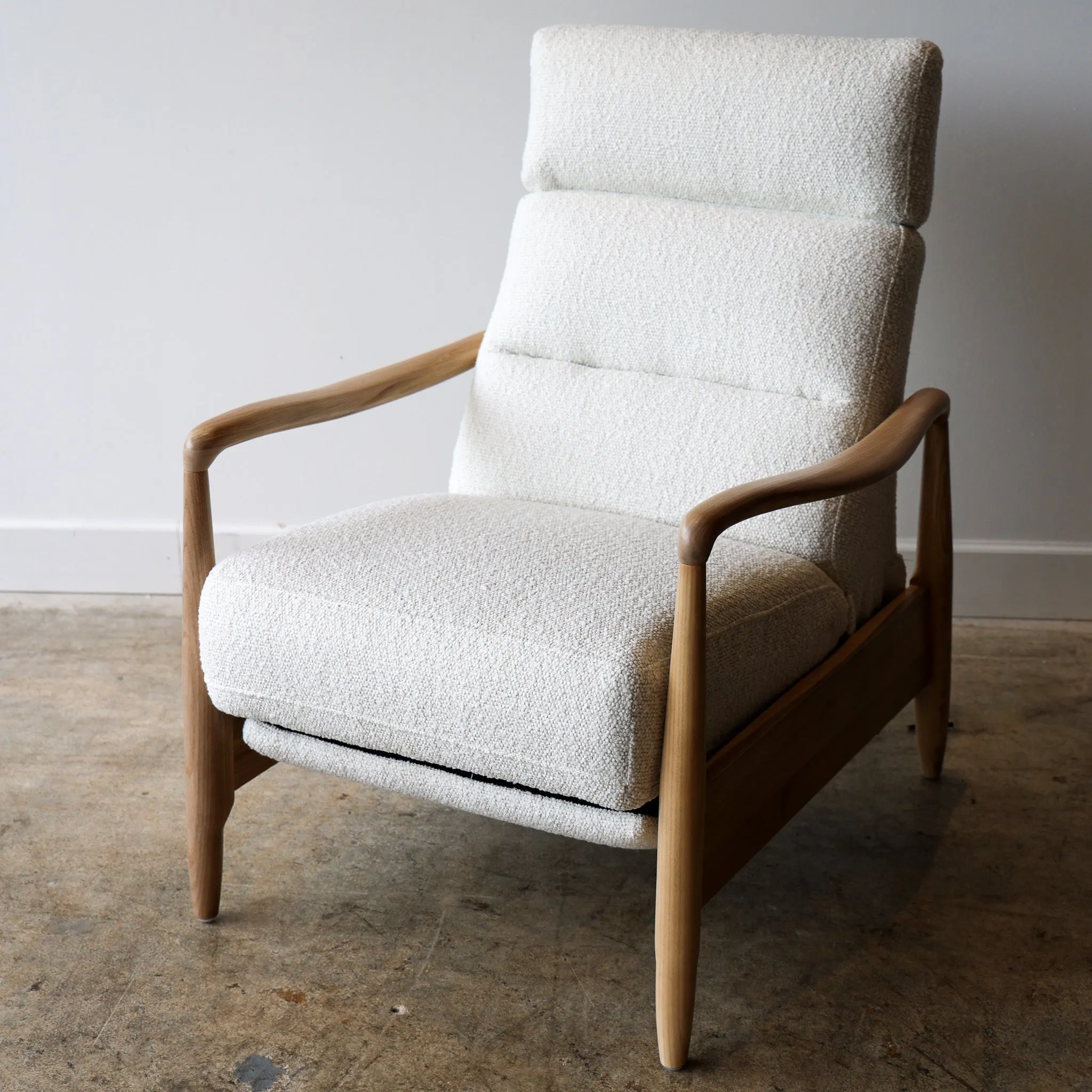 Magnolia Boucle Reclining Chair