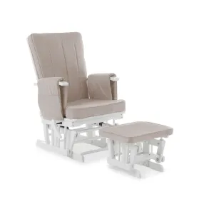 Obaby Deluxe Reclining Glider Chair and Stool - Direct Delivery