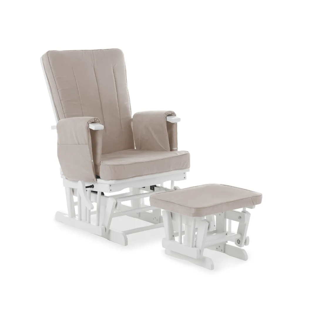 Obaby Deluxe Reclining Glider Chair and Stool - Direct Delivery