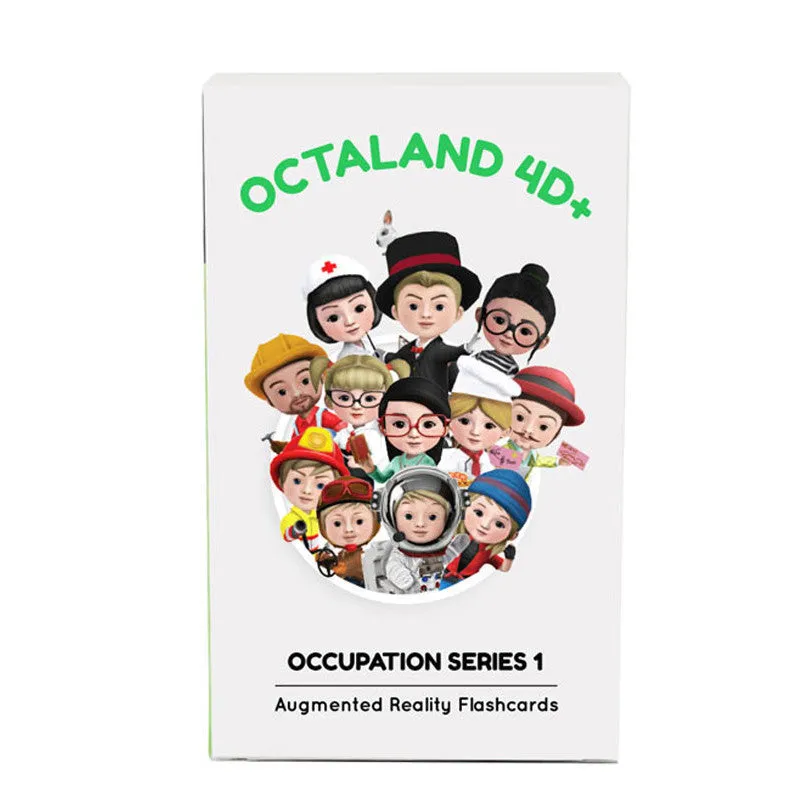 Octaland Occupation 4D  Flash Cards <br> Interactive Augmented Reality Cards