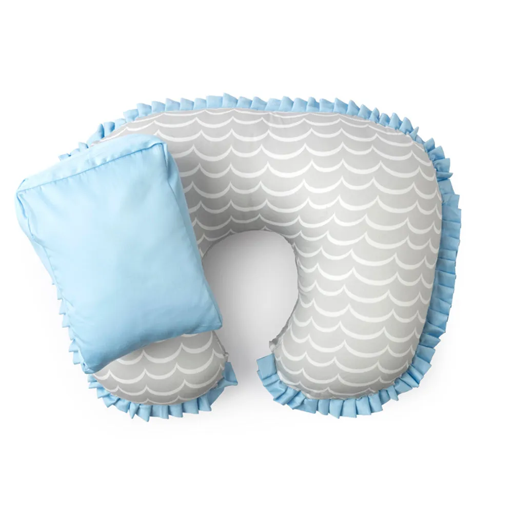 Organic Feeding Pillow With Reclining Support Pillow - Arctic