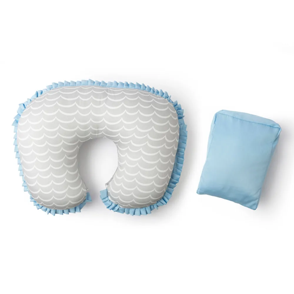 Organic Feeding Pillow With Reclining Support Pillow - Arctic