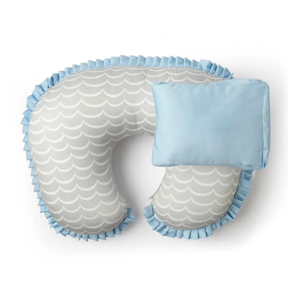 Organic Feeding Pillow With Reclining Support Pillow - Arctic