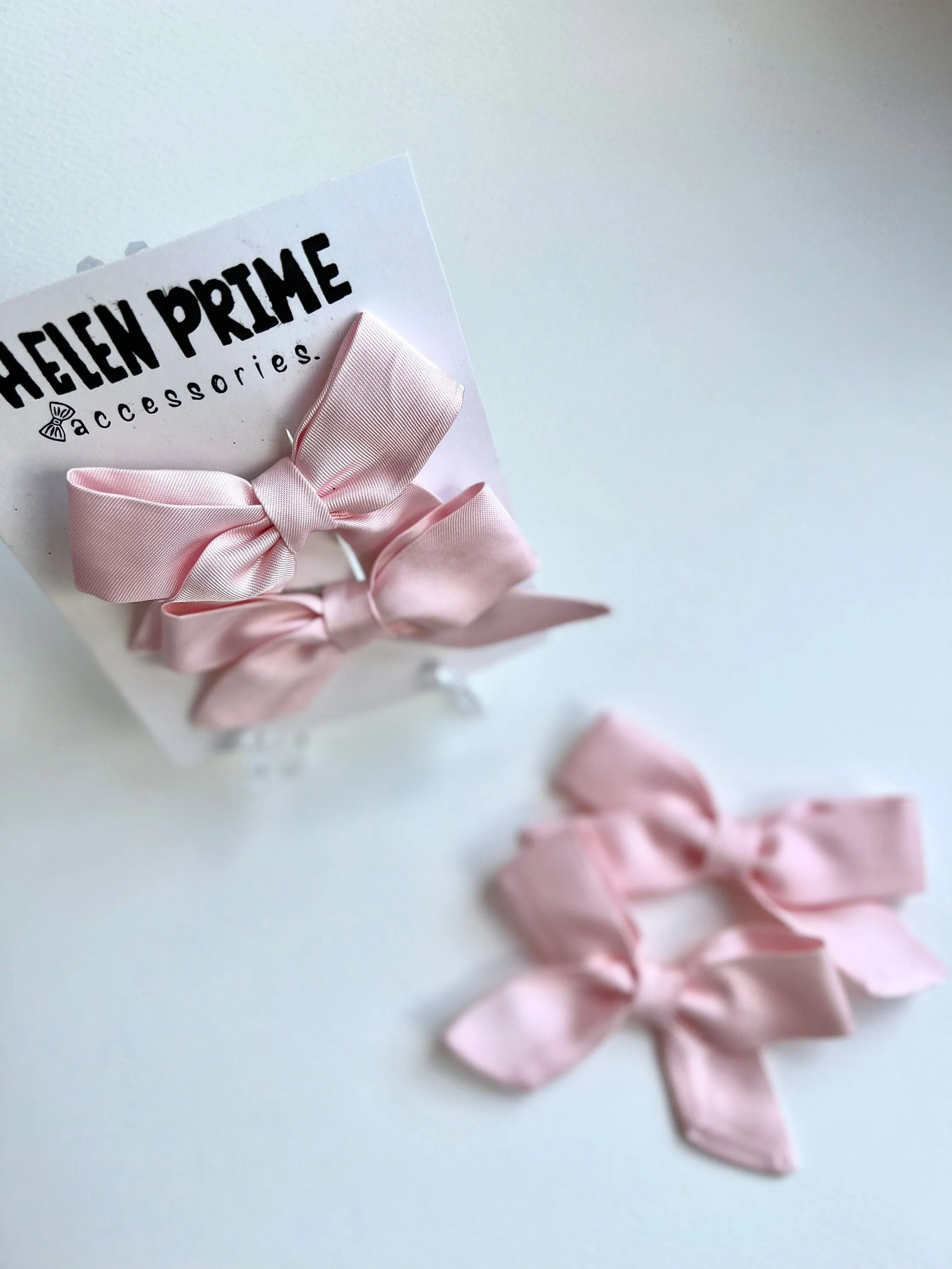Pink Mini Pigtail Bow Set Pinwheel Baby Bow Hello 1st Grade Accessories Kindergarten Hair Bows
