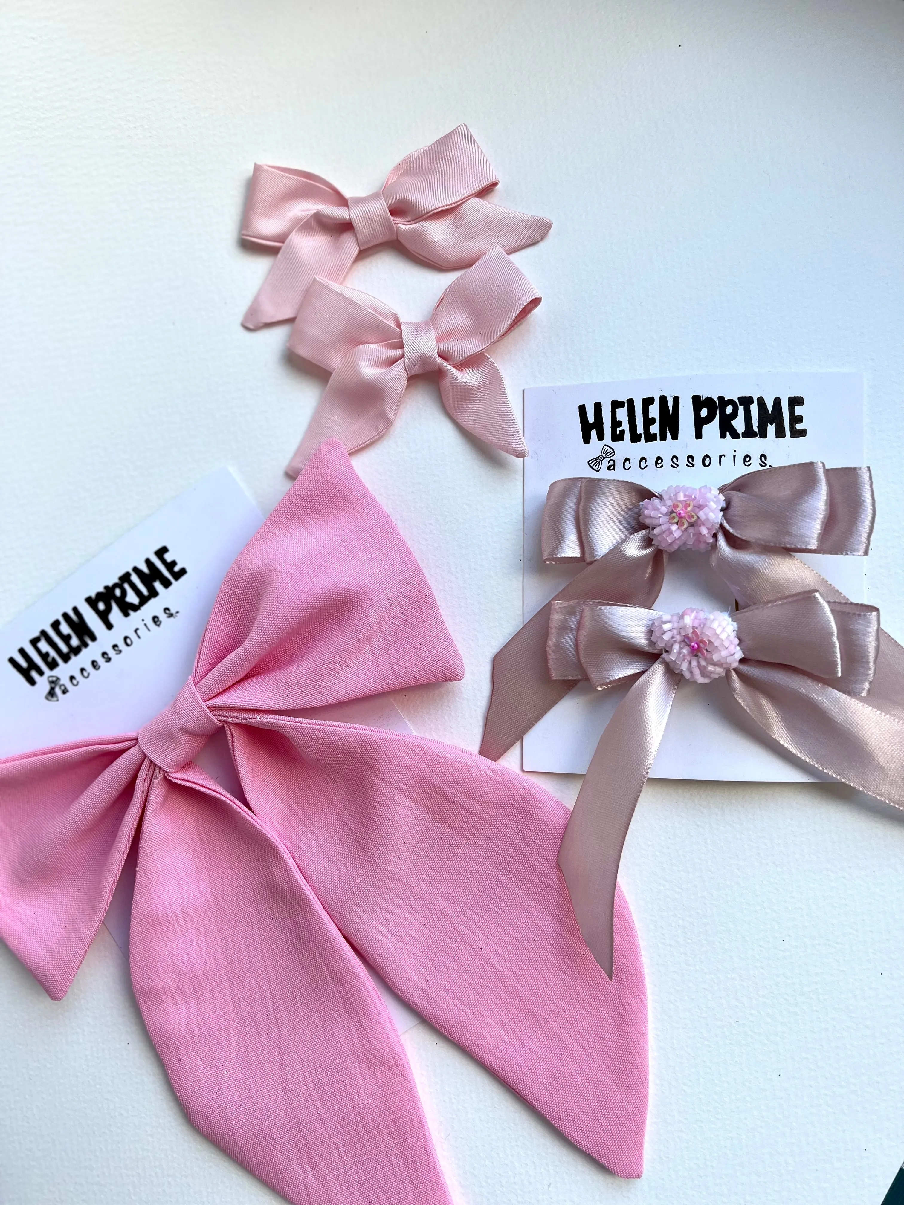 Pink Mini Pigtail Bow Set Pinwheel Baby Bow Hello 1st Grade Accessories Kindergarten Hair Bows