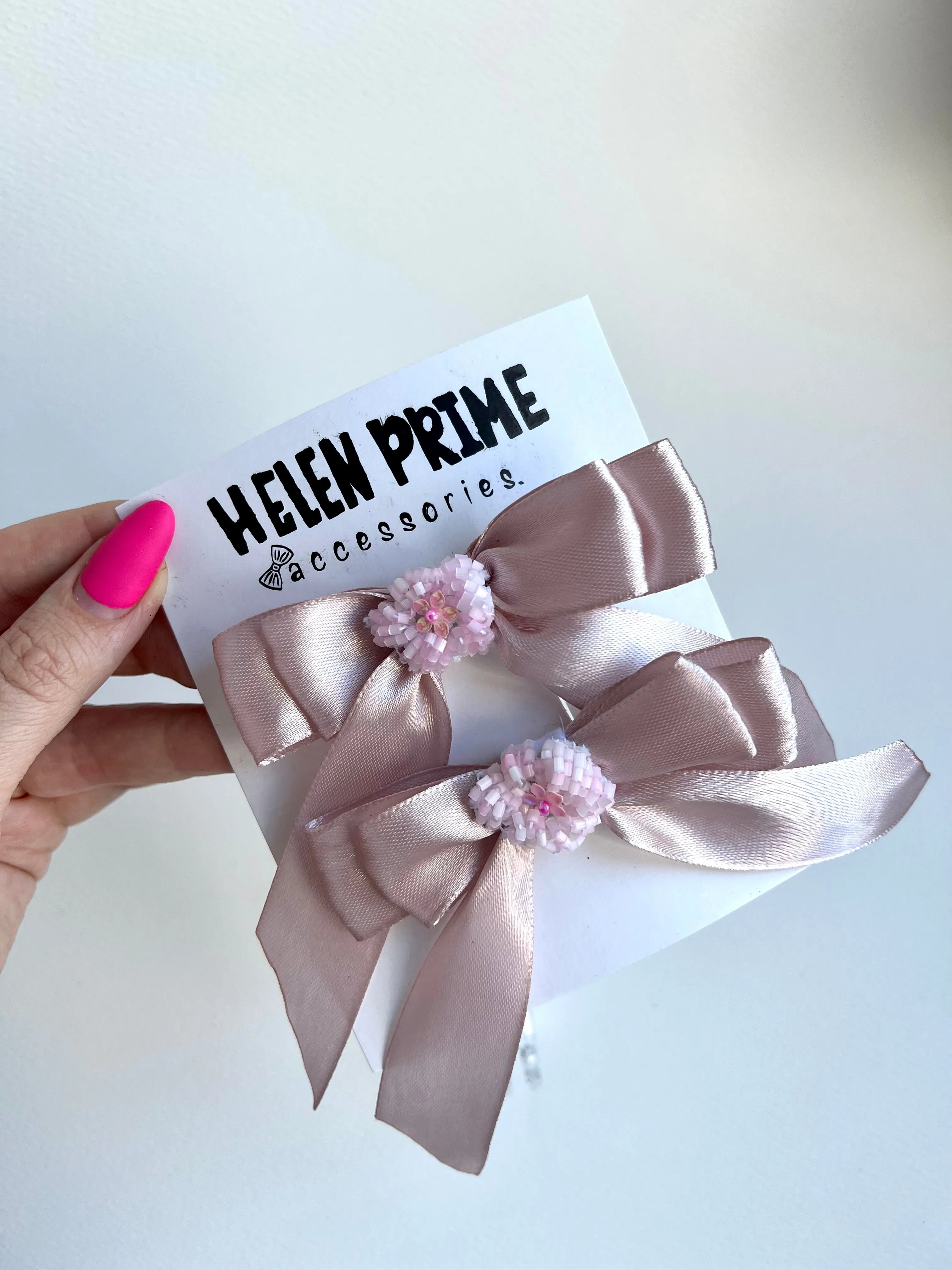 Pink Mini Pigtail Bow Set Pinwheel Baby Bow Hello 1st Grade Accessories Kindergarten Hair Bows