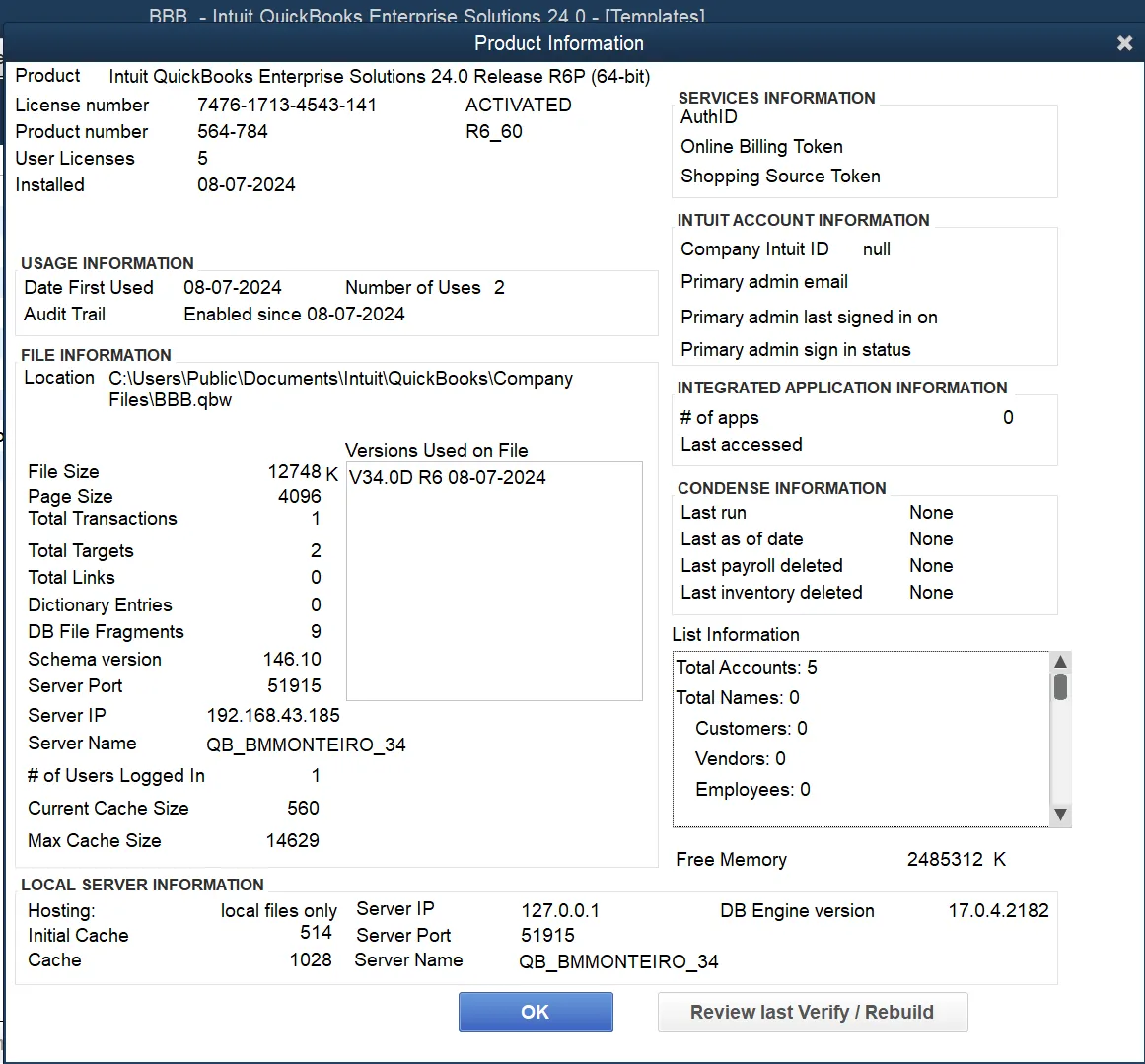 QuickBooks Enterprise Solution 2024