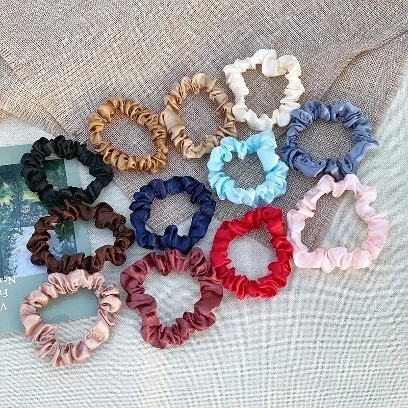 Simple Fashion  Silk Hair Scrunchies