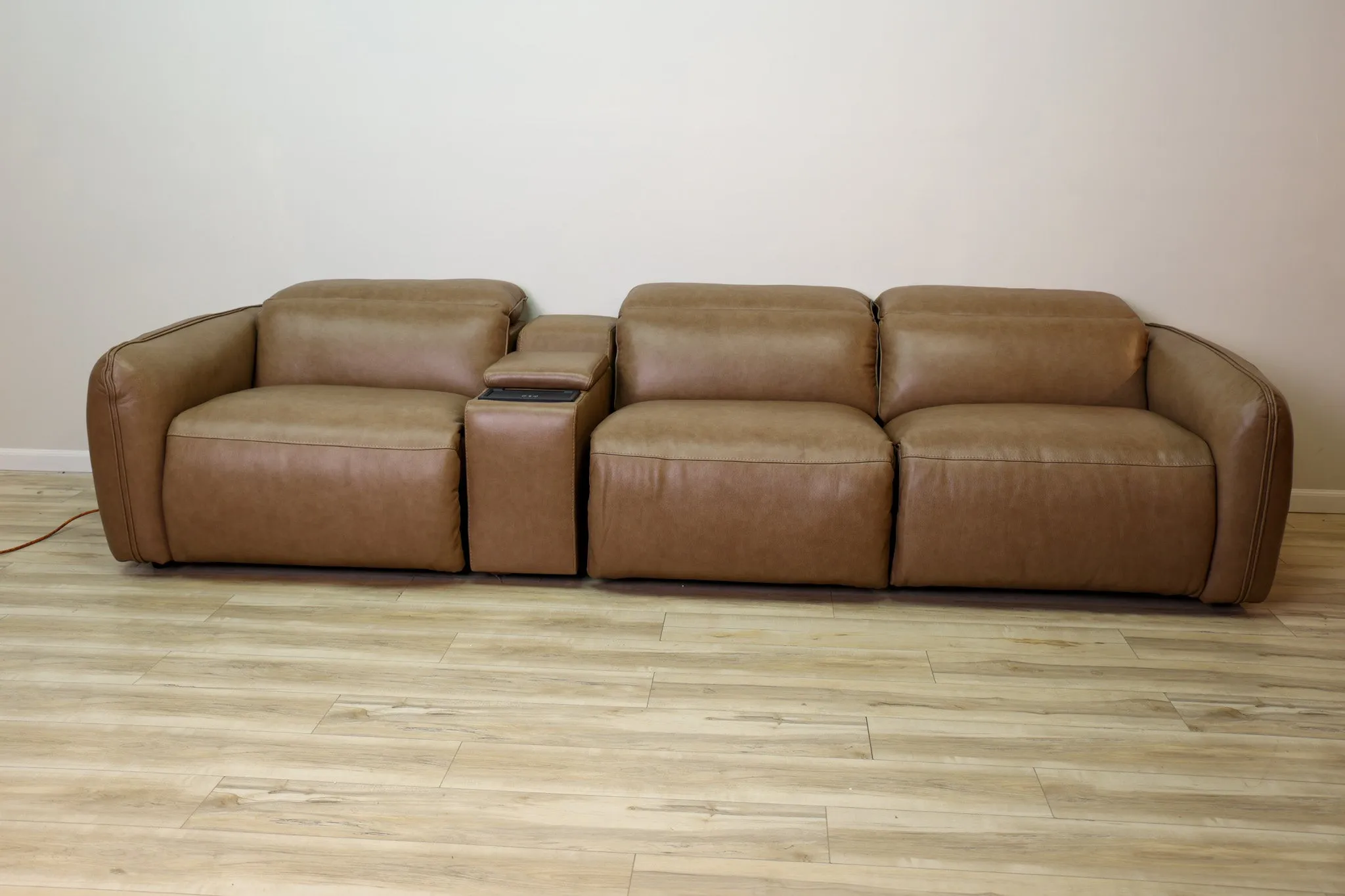 Vita Leather Reclining Sectional