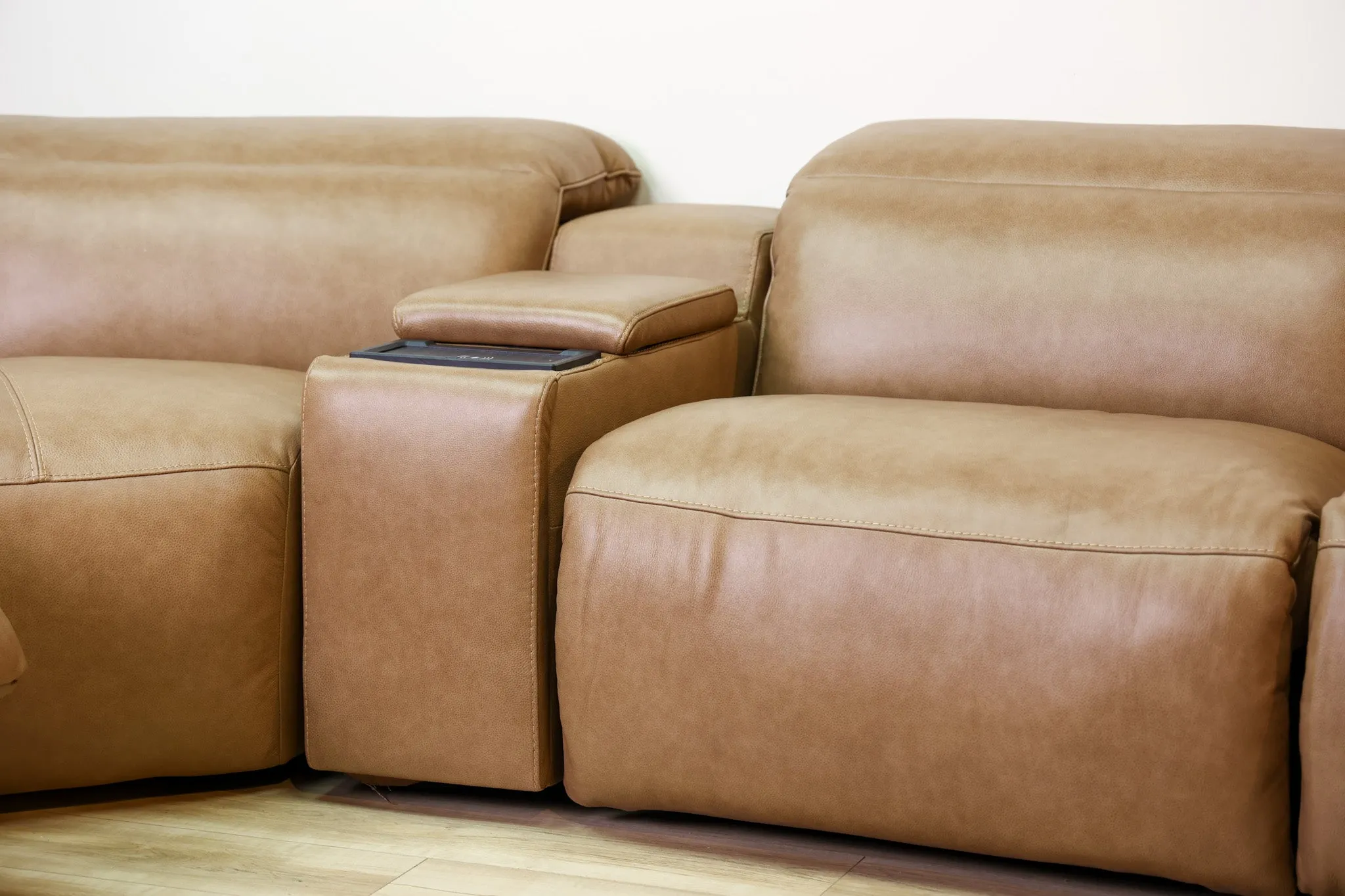 Vita Leather Reclining Sectional