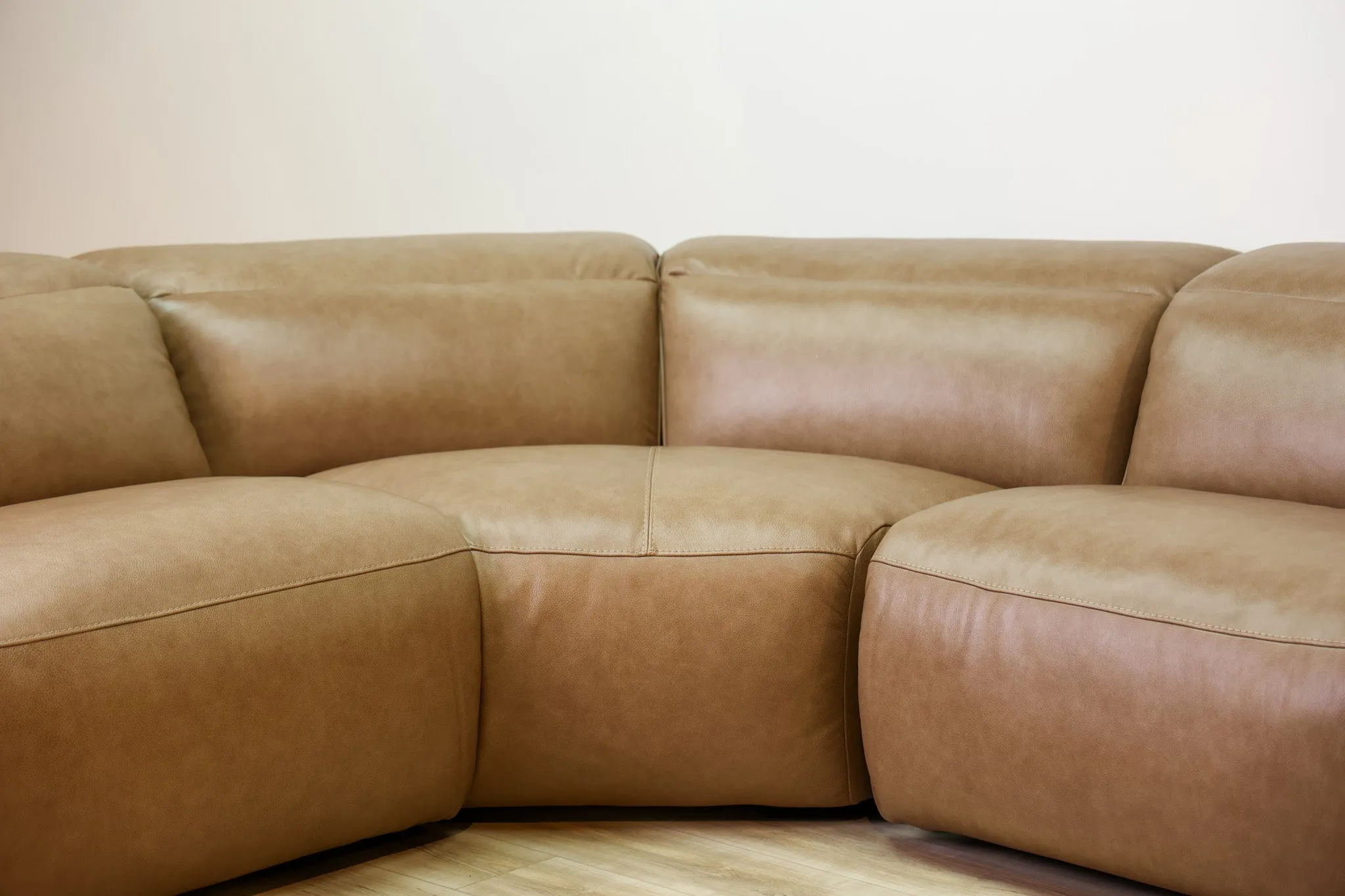 Vita Leather Reclining Sectional