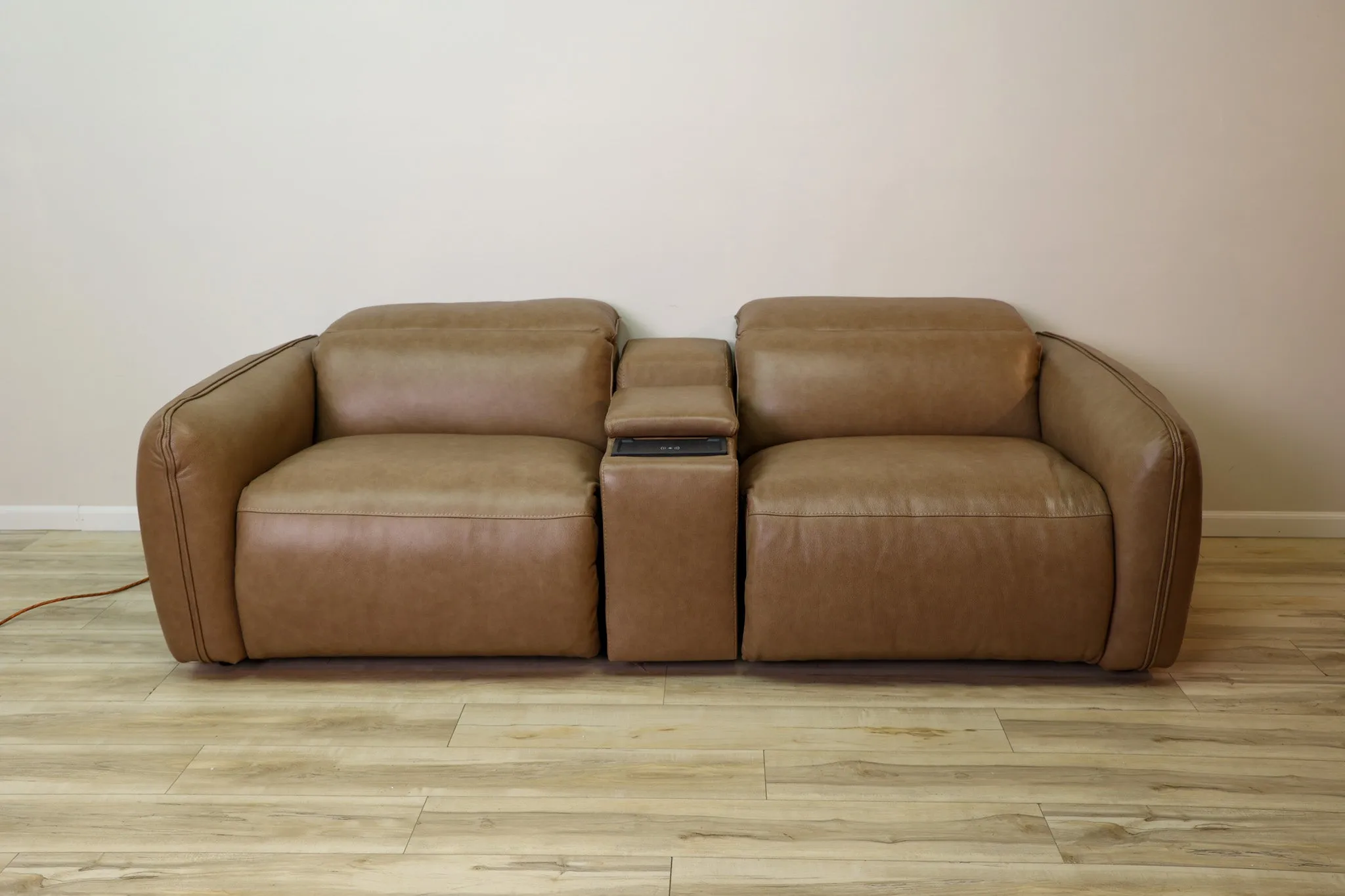 Vita Leather Reclining Sectional