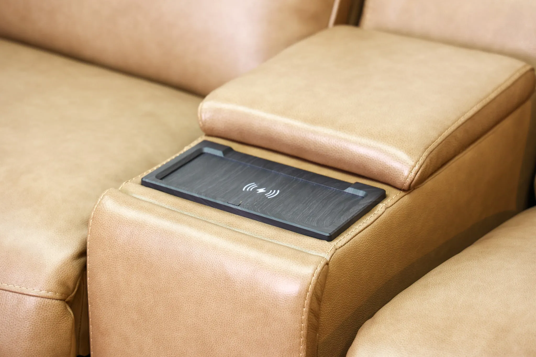 Vita Leather Reclining Sectional