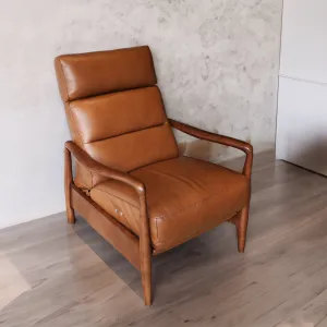 Walker Leather Reclining Accent Chair