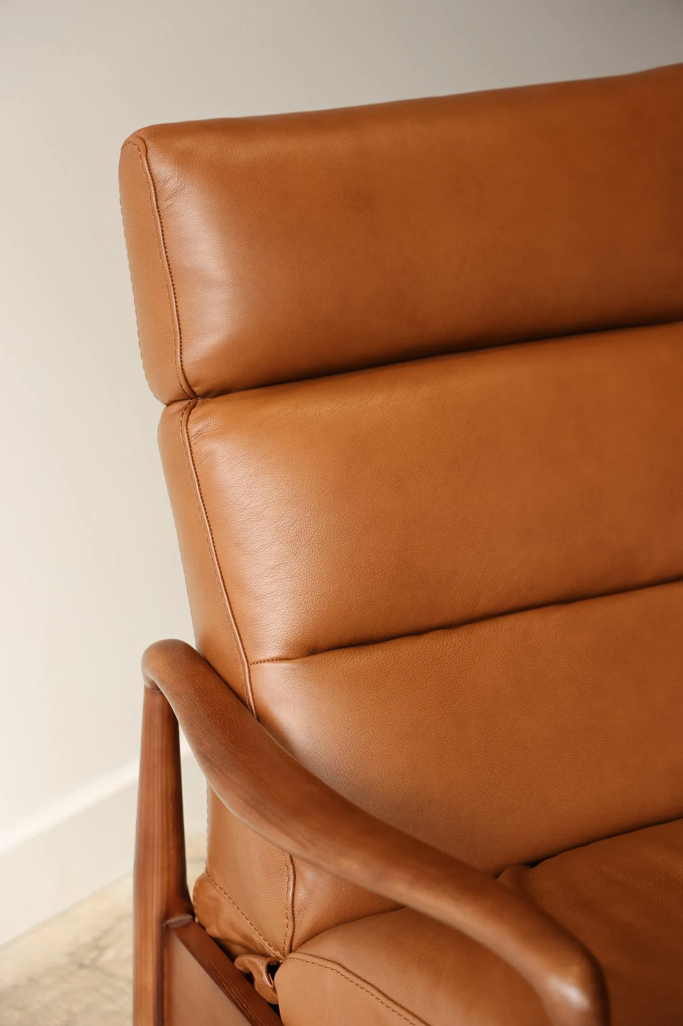 Walker Leather Reclining Accent Chair