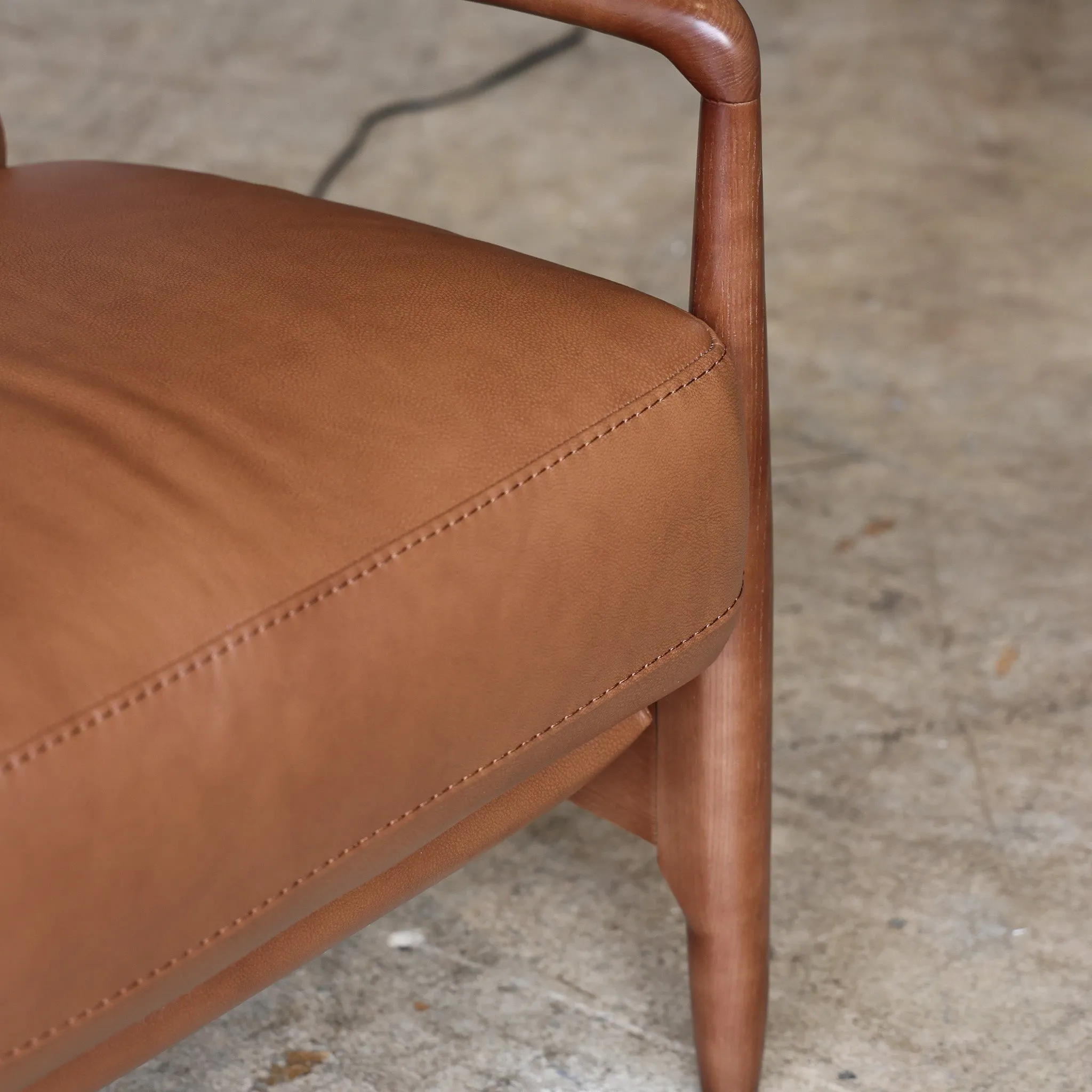 Walker Leather Reclining Accent Chair