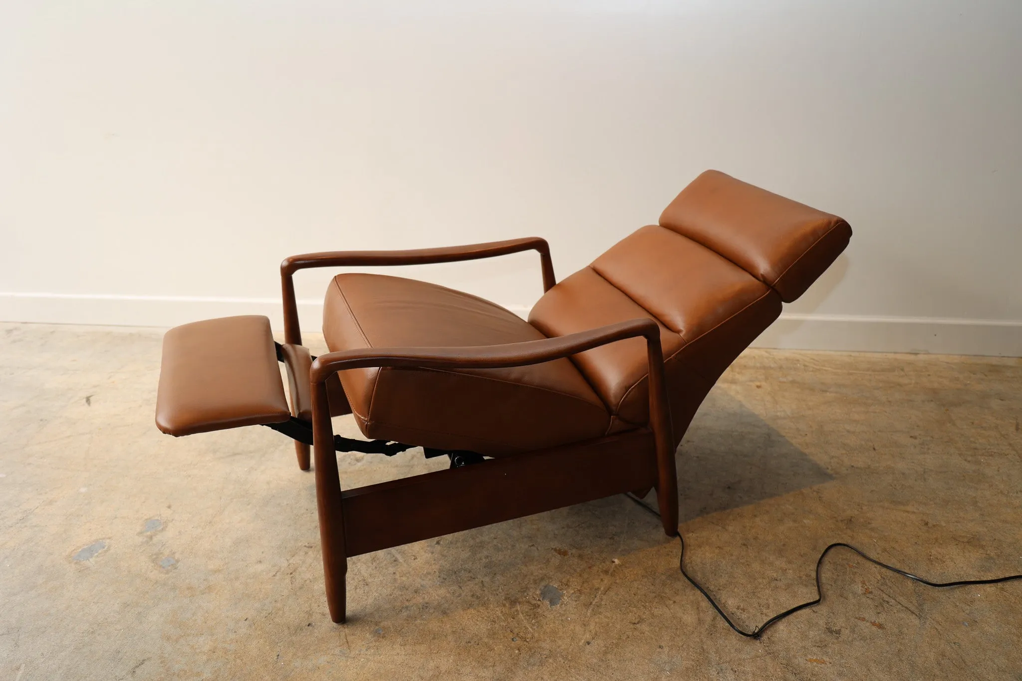 Walker Leather Reclining Accent Chair
